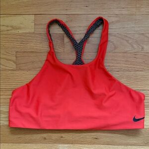 Orange Nike sports bra